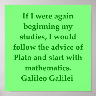 Galileo-Zitat Poster