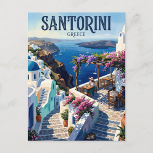 Galini Café, Oia Griechenland Postkarte