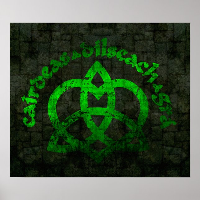 Gälische Liebe $24,95 Art Wall Poster (Vorne)