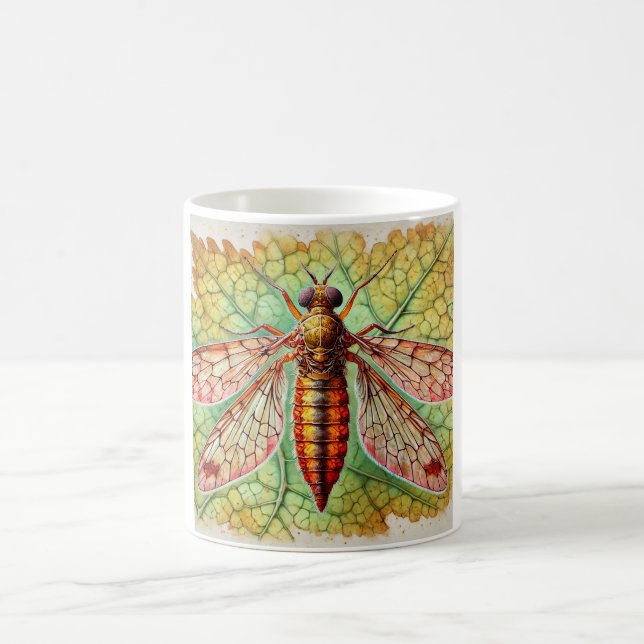 Gall midge insect 160924IREF206 - Watercolor Kaffeetasse (Mittel)