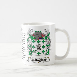 Gallagher Familien-Wappen Tasse
