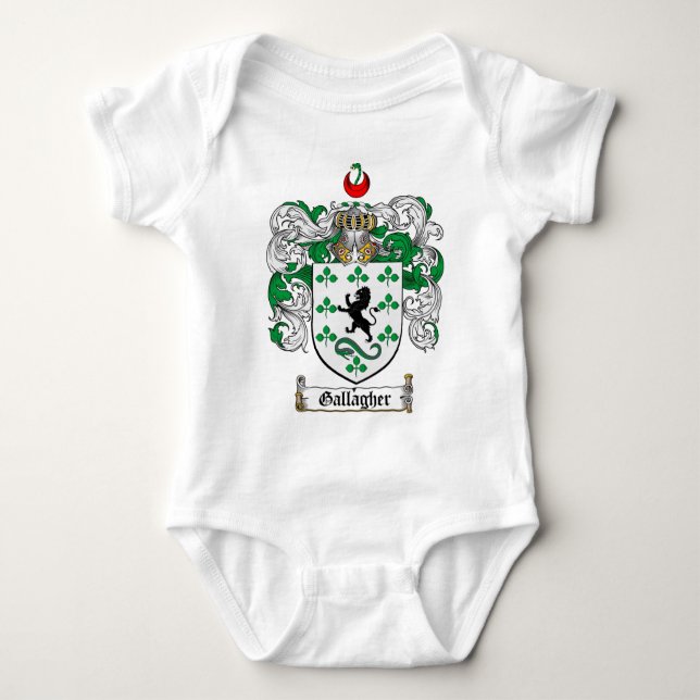 GALLAGHER FAMILIENWAPPEN - GALLAGHER WAPPEN BABY STRAMPLER (Vorderseite)