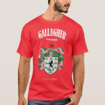 Gallagher Family Coat of Arms Translation and Mean T-Shirt<br><div class="desc">Gallagher Family Coat of Arms Translation and Meaning .Check out our family t shirt selection for the very best in unique or custom, handmade pieces from our shops.</div>