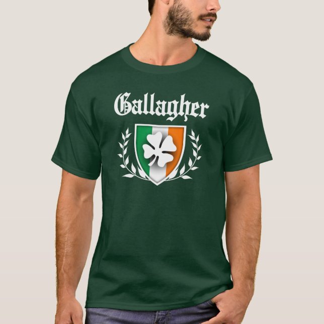 Gallagher Kleeblatt-Wappen T-Shirt (Vorderseite)