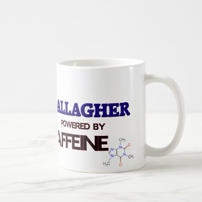 Gallagher trieb durch Koffein an Tasse (Rechts)