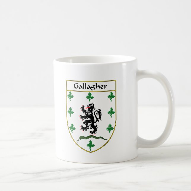 Gallagher Wappen/Familienwappen Tasse (Rechts)