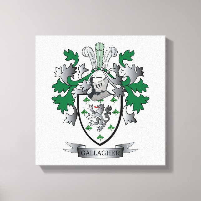 Gallagher-Wappen Leinwanddruck (Vorderseite)