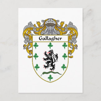 Gallagher-Wappenmantel Postkarte