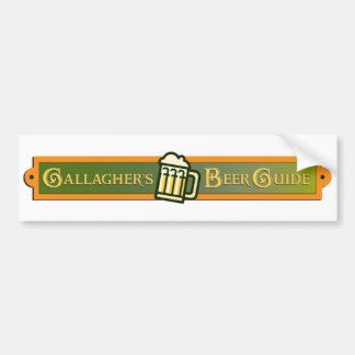 Gallaghers Bier-Führer-Autoaufkleber Autoaufkleber
