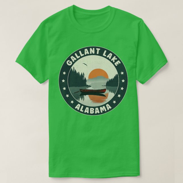 Gallant Lake Alabama Sunset TShirt (Design vorne)