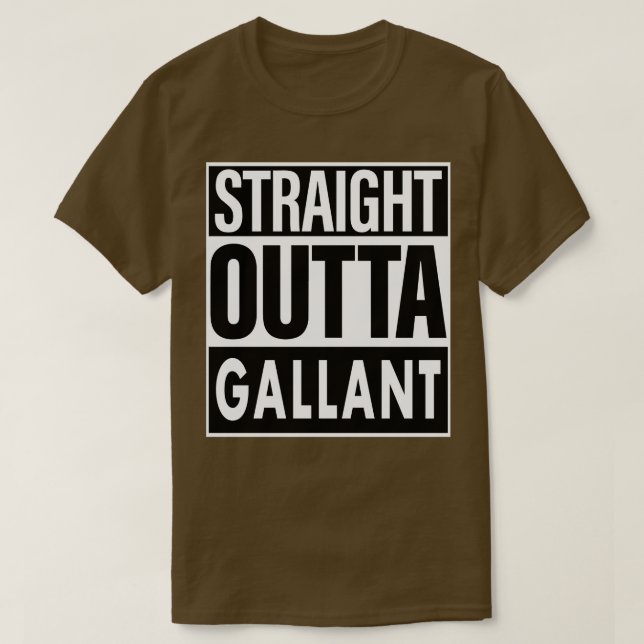 Gallant Name Straight Outta Gallant T-Shirt (Design vorne)