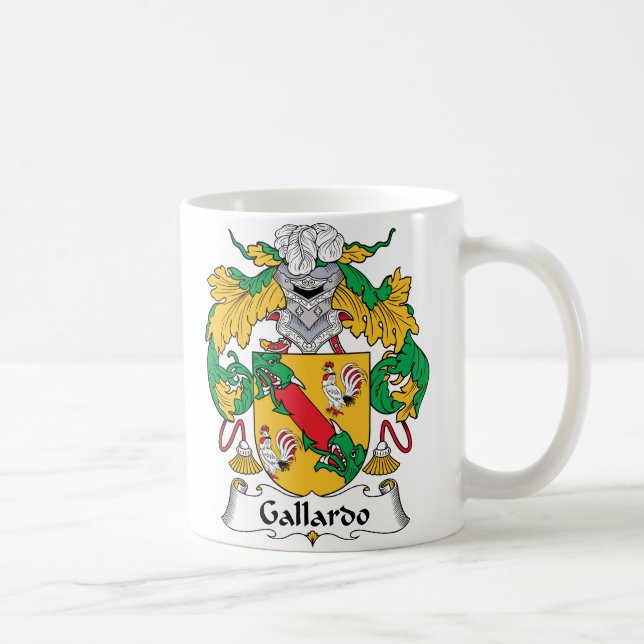 Gallardo Familienwappen Tasse (Rechts)