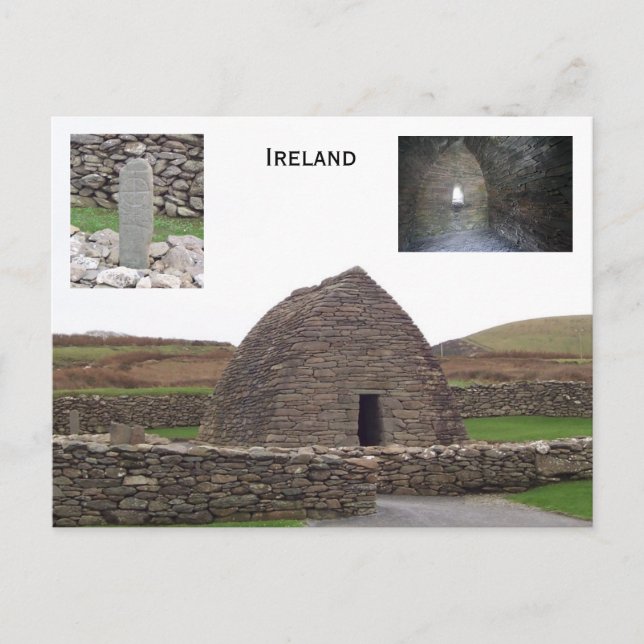 Gallarus Oratory, Kerry, Irland Postkarte (Vorderseite)