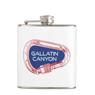 Gallatin Canyon Montana Klettersteig Karabiner Flachmann