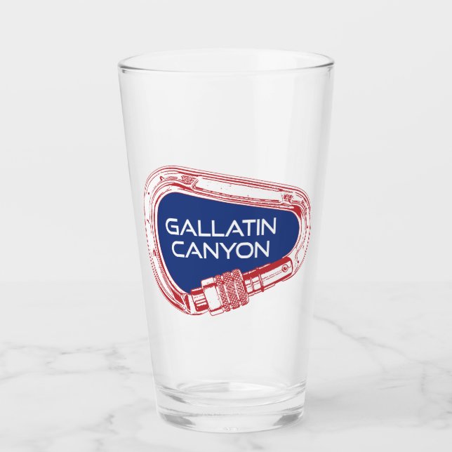 Gallatin Canyon Montana Wandern neben dem Wasser Glas (Vorderseite)