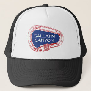 Gallatin Canyon Montana Wandern neben dem Wasser Truckerkappe