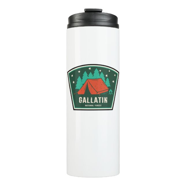 Gallatin National Forest Camping Thermosbecher (Vorderseite)