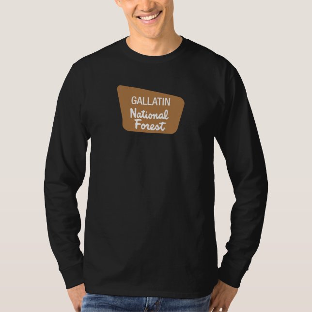 Gallatin-staatlicher Wald (Zeichen) T-Shirt (Vorderseite)