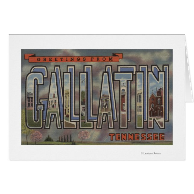 Gallatin, Tennessee - Große Buchstabenszenen (Vorderseite (Horizontal))