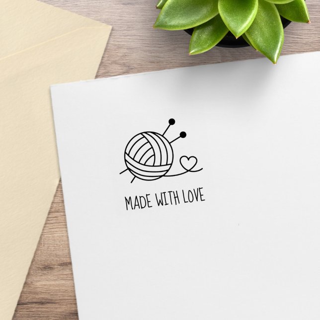 Galle aus Garn mit Nadeln 1x1 Gummistempel (Von Creator hochgeladen)