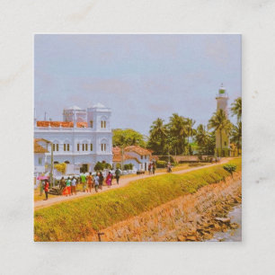 Galle City - Sri Lankas Südküste Quadratische Visitenkarte