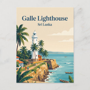 Galle Leuchtturm Sri Lanka Postkarte