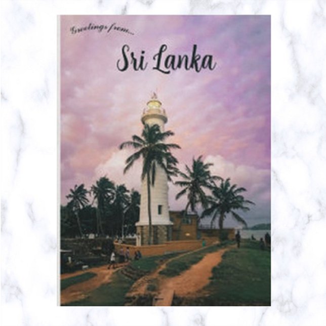 Galle Lighthouse in Sri Lanka Postkarte (Von Creator hochgeladen)
