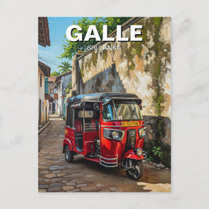 Galle Tuk Tuk Sri Lanka Postkarte