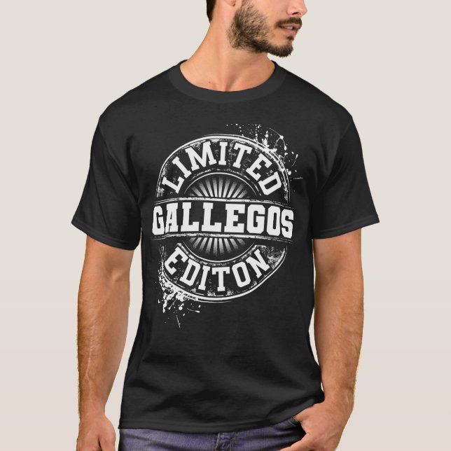 GALLEGOS Funny Familienname Familienbaum Geburtsta T-Shirt (Vorderseite)