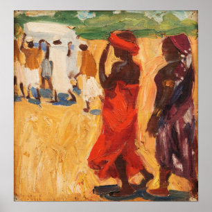 Gallen-Kallela - Beerdigung Poster