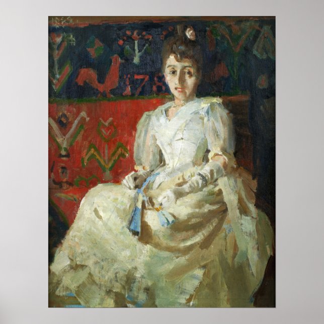 Gallen-Kallela - Eine Frau im Wirbelwind Poster (Vorne)