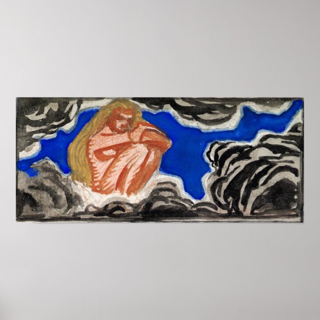 Gallen-Kallela - Gedichte Detail, Großkalevala Poster (Vorne)