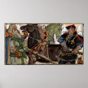 Gallen-Kallela - Gedichtentwurf, Groß-Kalevala Poster