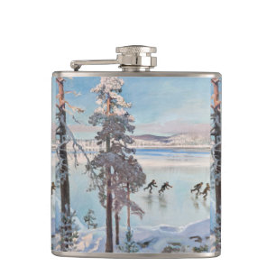 Gallen-Kallela’s Skater Kunstflasche Flachmann