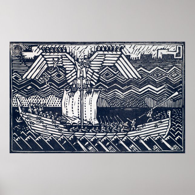 Gallen-Kallela - Sampolava, Koru-Kalevala Poster (Vorne)