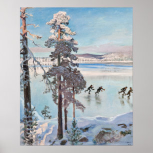 Gallen-Kallela - Skater an der Küste Kalelas Poster