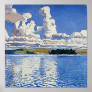 Gallen-Kallela - Wolkentürme 1904 Poster