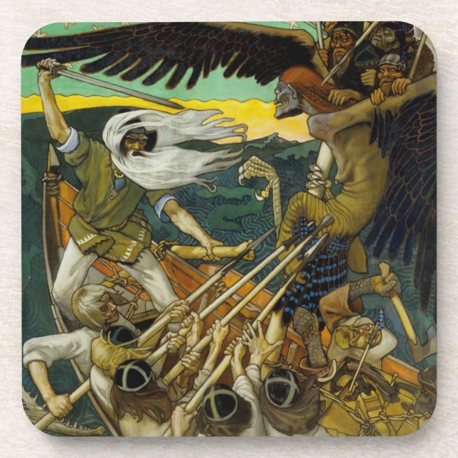 Gallen-Kallelas "Defense"-Untersetzer Untersetzer (Vorderseite)