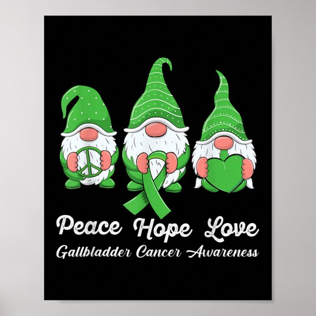Gallenblase Niedliche Gnome Poster (Vorne)