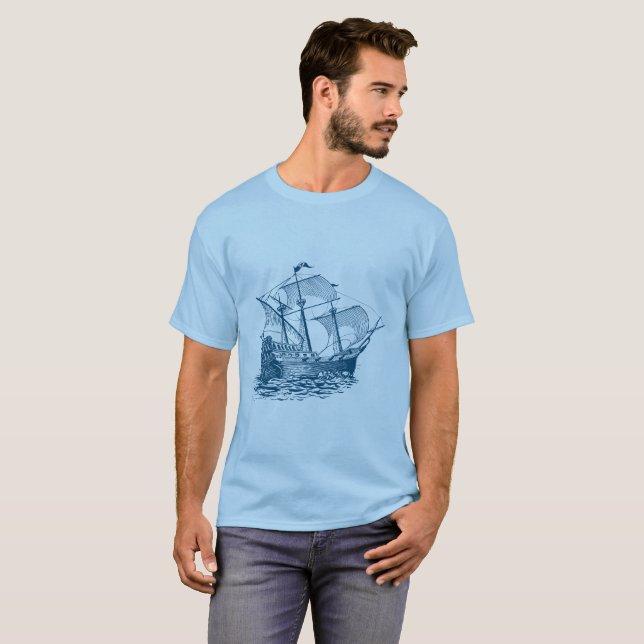 Galleon - Ocean Green T-Shirt (Vorne ganz)