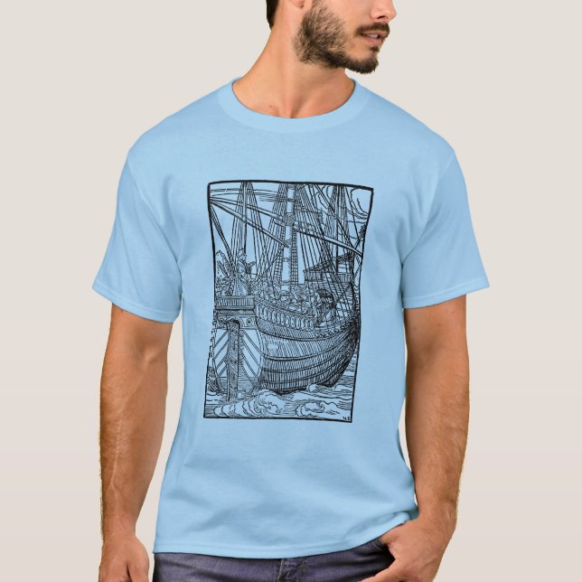 Galleon Sailing Ship T-Shirt (Vorderseite)