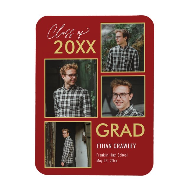 Gallerie EDITABLE Abschluss Magnet (Vertikal)