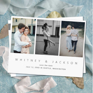 Gallery Multi-Foto Save the Date Postkarte