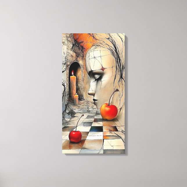 Gallery-Style Pet Portrait Canvas – Meaningful Hom Leinwanddruck (Vorderseite)