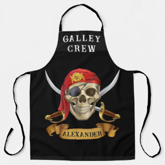 Galley Crew Pirate Personalize Apron Schürze