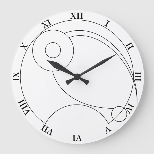 Gallifreyan Clock Große Wanduhr (Vorderseite)