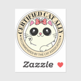 Galliierte zertifizierte Katze | Aufkleber