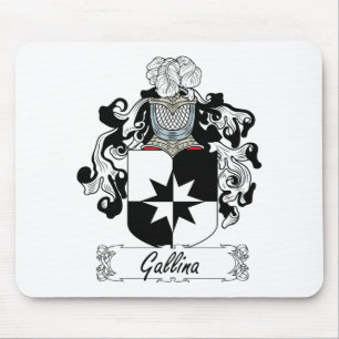 Gallina-Familienwappen Mousepad