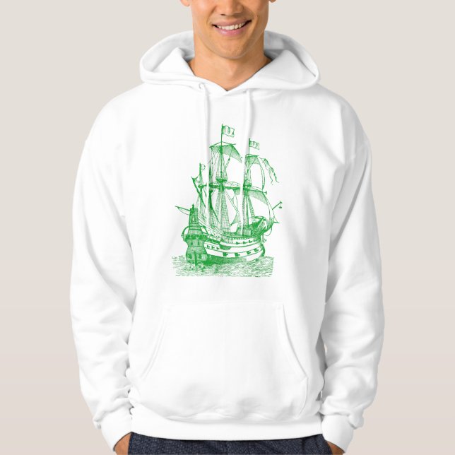 Gallion - Gras grün Hoodie (Vorderseite)