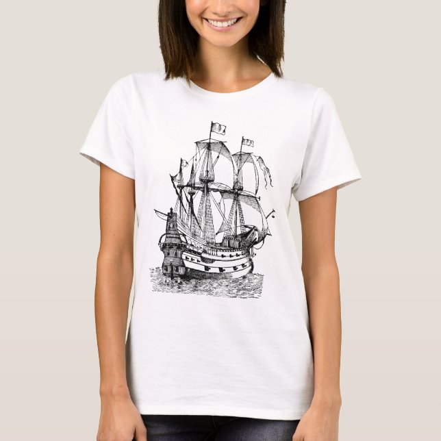 Gallion - Schwarz T-Shirt (Vorderseite)